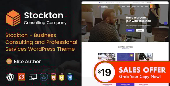 Stockton 2.2 - Business & Financial Consulting WordPress Theme
