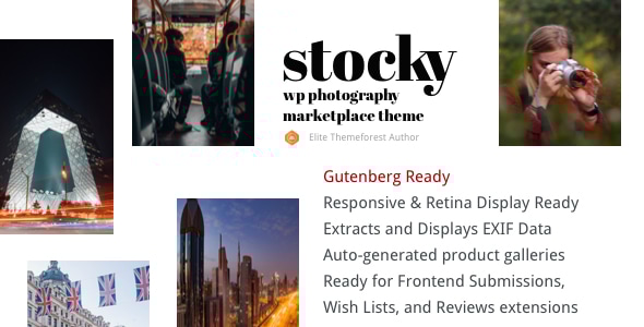 Stocky 1.2 - A WordPress Stock Photography Marketplace Theme