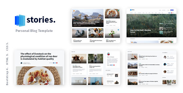 Stories 5.0 - Personal Blog HTML Template