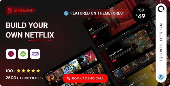Streamit 9 - Movie Streaming WordPress Theme for OTT & Video
