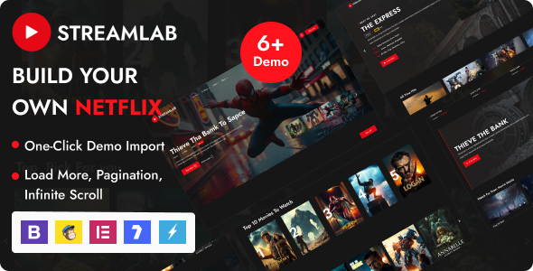 Streamlab 4.4.3 - Video Streaming WordPress Theme