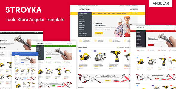 Stroyka 1.18.0 - Tools Store Angular 13 eCommerce Template