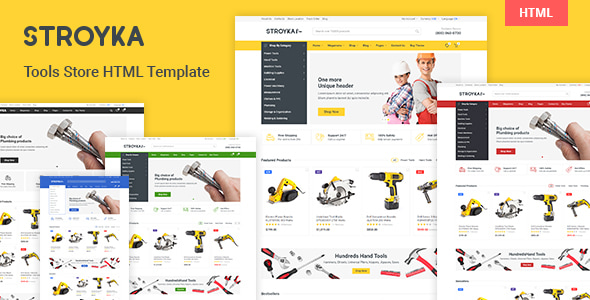 Stroyka 1.14.0 - Tools Store HTML Template