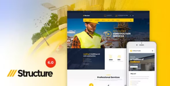 Structure 6.0 - Construction Industrial Factory WordPress Theme