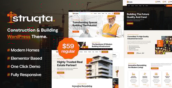 Struqta - Industrial & Construction Elementor WordPress Theme