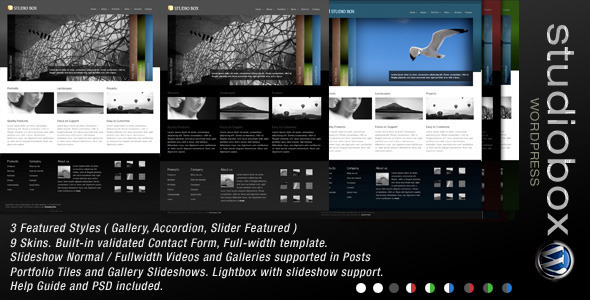 Studio 1.8 - Box  WordPress Theme