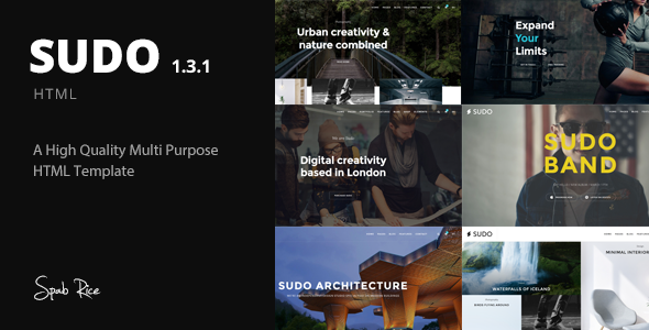 Sudo 1.3 - High Quality Multipurpose HTML template