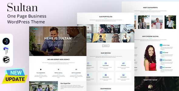 Sultan 2.2 - One Page Business WordPress Theme