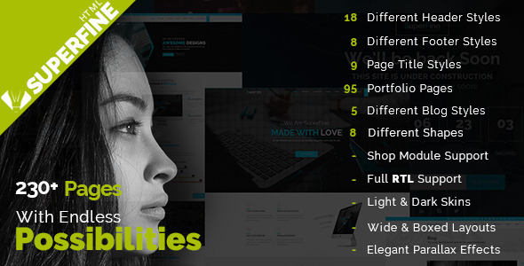SuperFine 1.1.1 - Multi-Purpose HTML5 Template