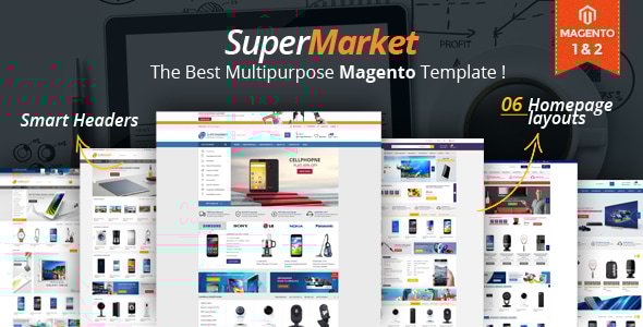 Supermarket Responsive Magento 2 Theme  RTL supported