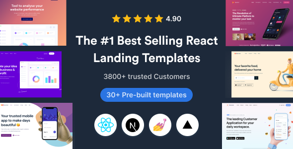 SuperProps 13.0.6 React  Next JS Landing Page Templates
