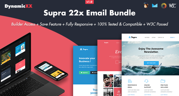 Supra 2.0 - Pack of 20 Templates  Online Template Builder