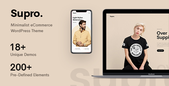 Supro 2.0.3 - Minimalist AJAX WooCommerce WordPress Theme