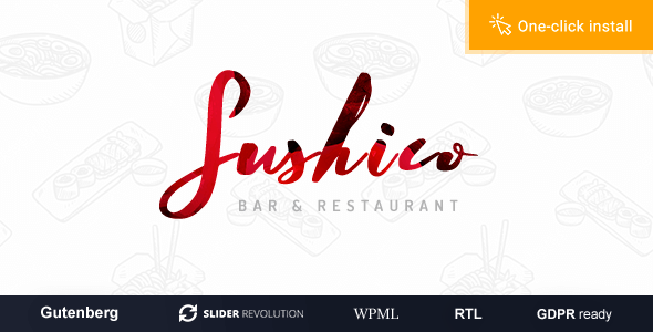 Sushico 1.2.6 - Sushi and Asian Food Restaurant WordPress Theme