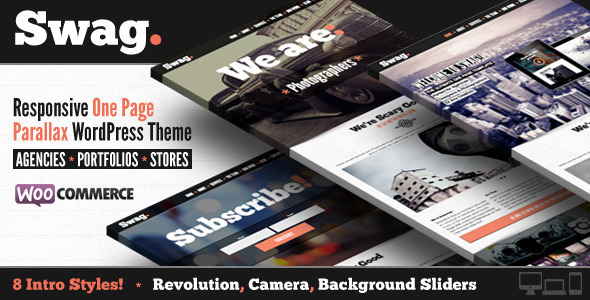 Swag 4.0 - One Page Parallax WordPress Theme
