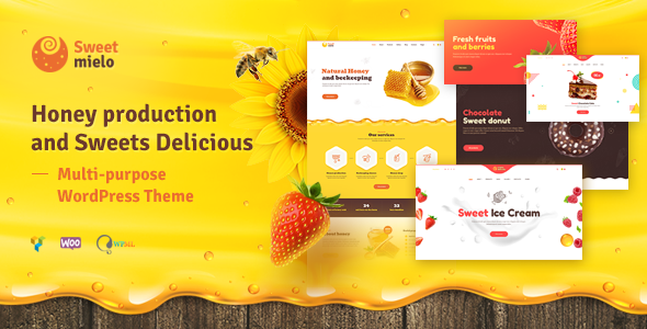 SweetMielo 1.2 - Honey Production and Sweets Delicious WordPress Theme