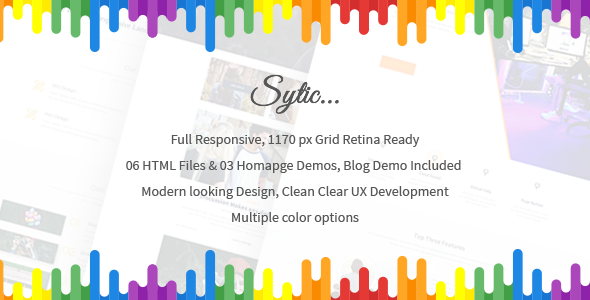 Sytic 3.0 - Multipurpose One-Page Responsive HTML5 Template with Bootstrap 5