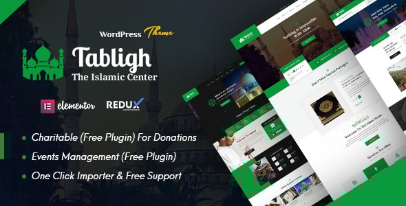 Tabligh 1.6.1 - Islamic Institute & Mosque WordPress Theme  RTL