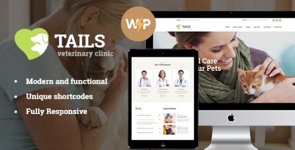 Tails 1.4.13 - Veterinary Clinic Pet Shop WordPress Theme