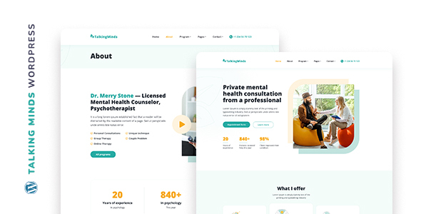 Talking Minds 1.2.4 - Psychotherapist WordPress Theme