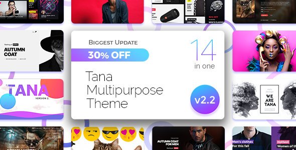 Tana Multipurpose 3.0 - Newspaper Music Movie & Fashion 14 in 1 Magazine Theme