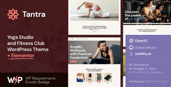 Tantra 2.9 - Yoga Studio and Fitness Club WordPress Theme