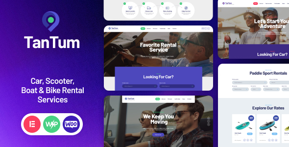 TanTum 1.1.15 - Car Scooter Boat & Bike Rental Services WordPress Theme