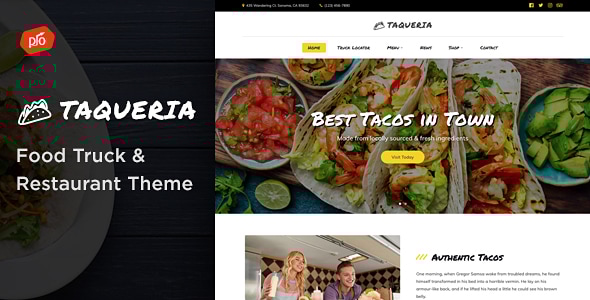 Taqueria 2.1 - Food Truck & Restaurant WordPress Theme
