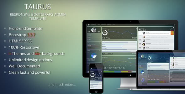Taurus 1.3 - Responsive Bootstrap Admin Template