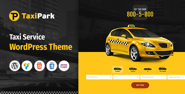 TaxiPark 1.1 - Taxi Cab Service Company WordPress Theme