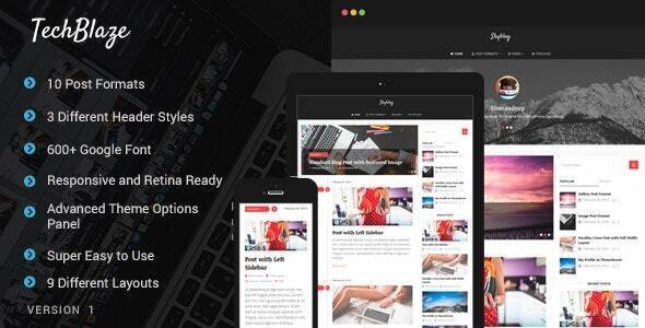 TechBlaze 1.1.6 - Professional WordPress Blog Theme