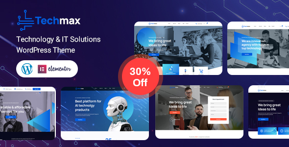 Techmax 1.4.0 - IT Solutions & Technology WordPress Theme