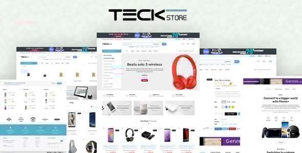 Teckstore - Electronics Store Prestashop Theme for Affiliates and Multi-demo Websites V1.7 & V8.x