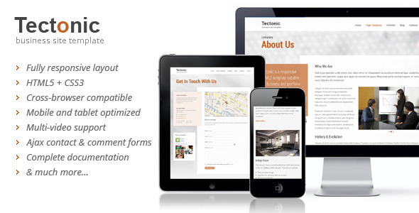 Tectonic 1.2.3 - Responsive HTML5 Template