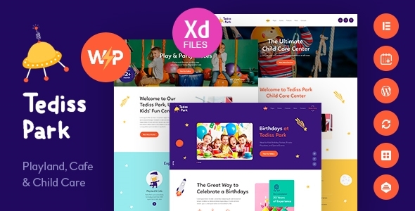 Tediss 1.2.4 - Play Area & Child Care Center WordPress Theme