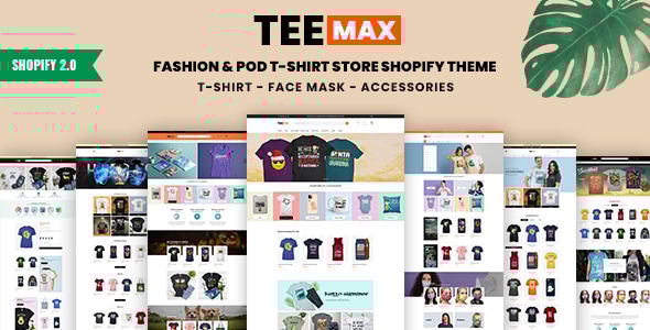 TeeMax  Fashion & POD T-Shirt Store Shopify Theme