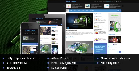 Tekmag 3.10 - Technology NewsMagazine Joomla Template
