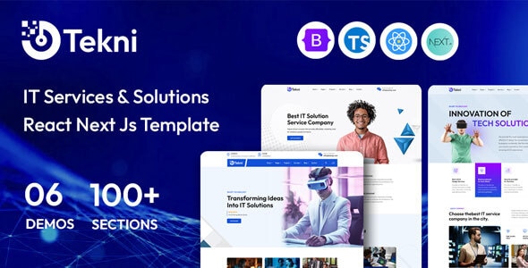 Tekni  IT Solutions & Services React Next.js Template