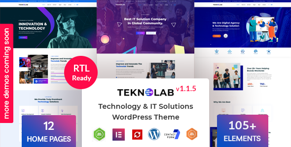 Teknolab 1.0.0 - Technology & IT Solutions WordPress Theme