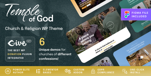 Temple of God 1.2.2 - Religion and Church WordPress Theme