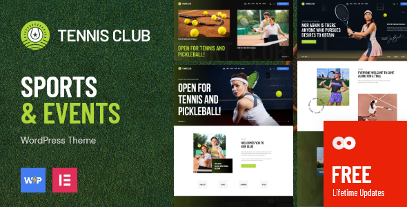 Tennis 2.15 - Club  Sports Theme