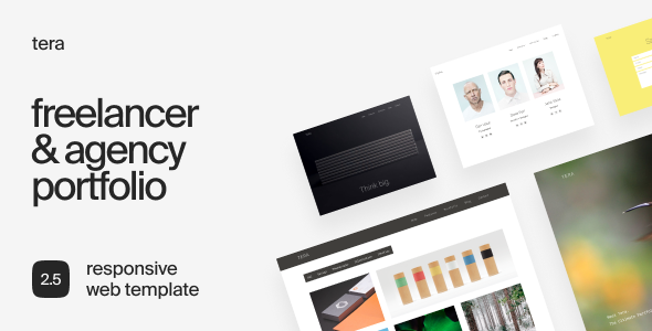 Tera 2.5 - Responsive HTML5 Portfolio Template