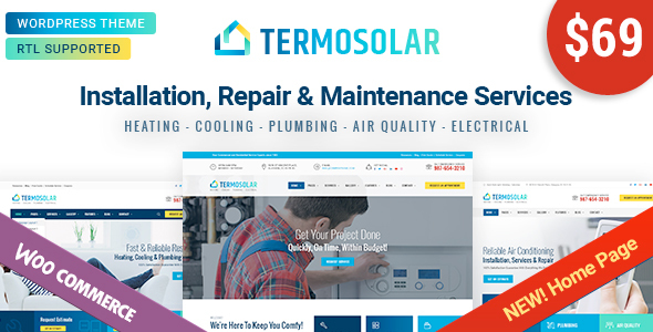 Termosolar 3.9 - Maintenance Services WordPress Theme
