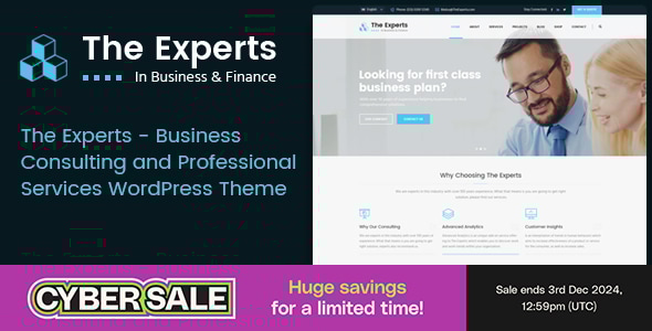 The Experts - Business Consulting and Professional Services WordPress Theme