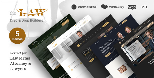 The Lawyer 6.9 - Attorney WordPress Theme  RTL