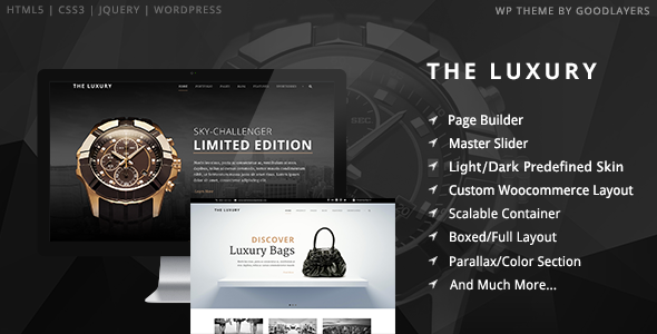 The Luxury 6.8 - Dark  Light Responsive WordPress