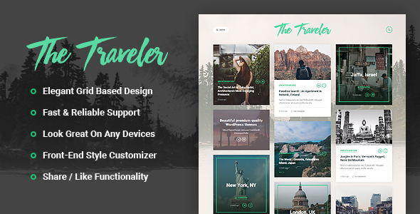 The Traveler 1.3.4.5 - Responsive WordPress Blog Theme