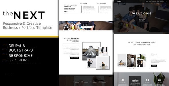 theNEXT - Creative Business Drupal 8 Theme