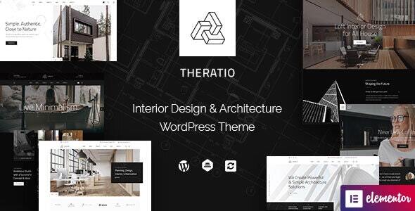Theratio 6.8 Architecture & Interior Design Elementor WordPress Theme