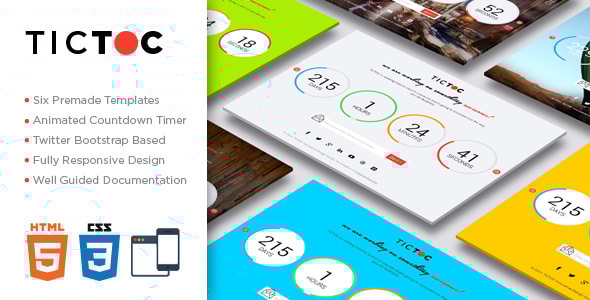 TICTOC 1.0 - Coming Soon Countdown Template